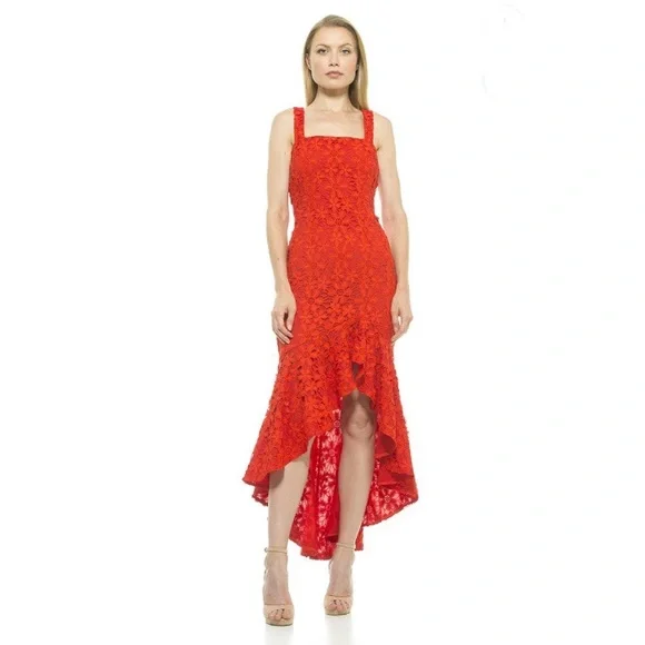 Alexia Admor Midi Dress, Orange / 8